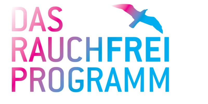 Rauchfrei Patientenschulung Programm Logo mit Schriftzug